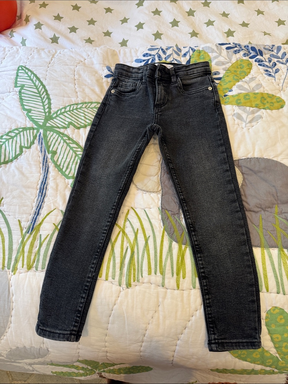 Zara Girls' Dark Gray Skinny Jeans